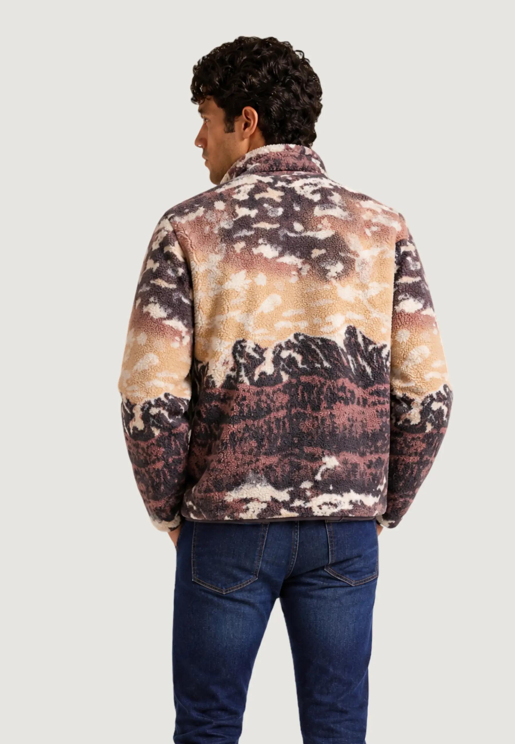 MEN'S Sweatshirt Helvetia™ II Printed Half Snap Fleece braun 2/5