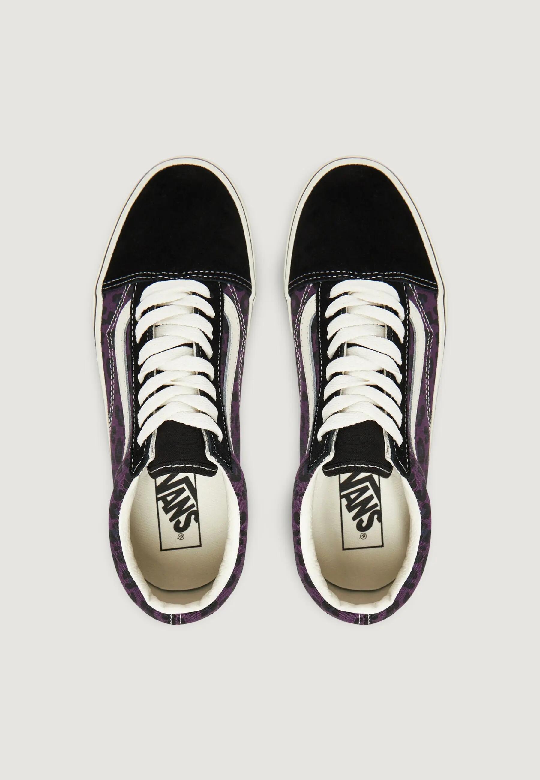 Sneakers Uomo Old Skool LEOPARD/PURPLE Nero - Viola 5/5