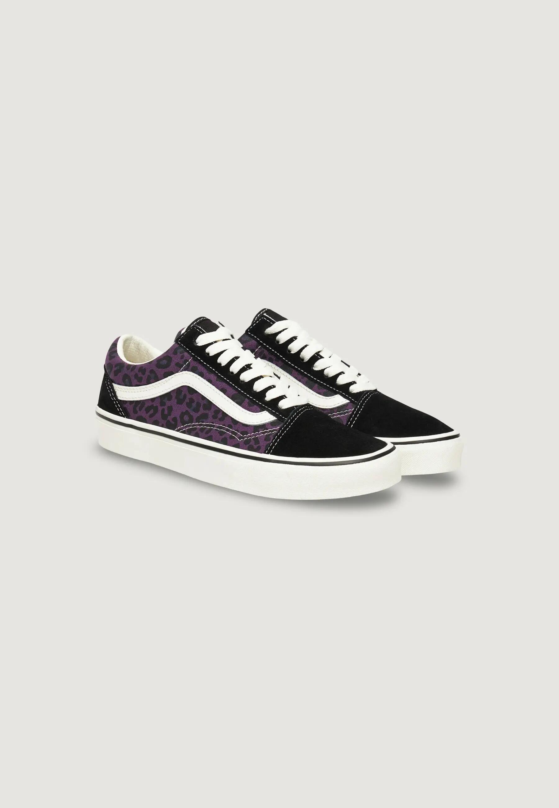 Sneakers Uomo Old Skool LEOPARD/PURPLE Nero - Viola 3/5