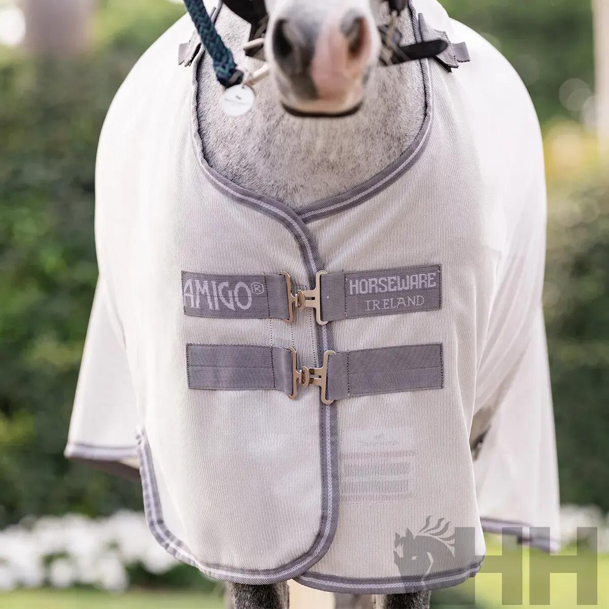 Copertura anti-insetti/estiva per cavallo con copertura per collo Amigo Bug Rug 4/4