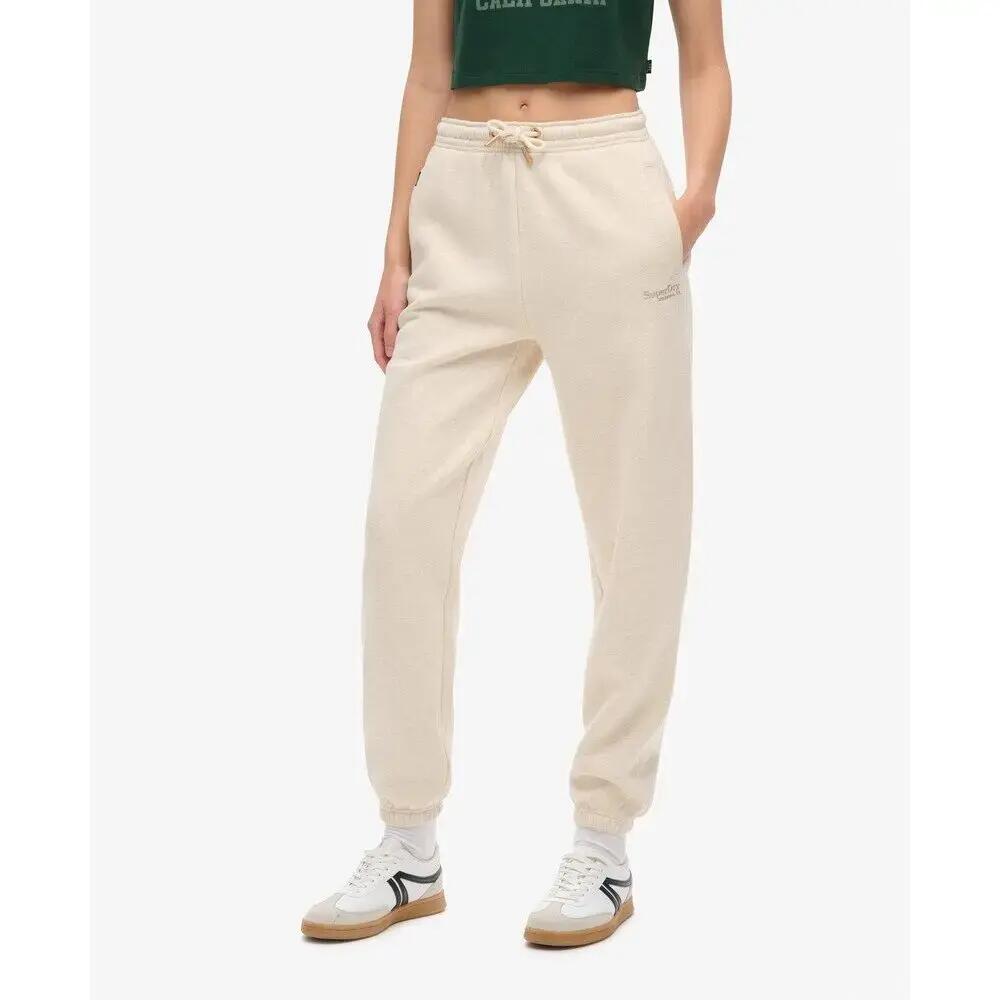 Calças de jogging com punhos femininas Superdry Essential Logo 3/7