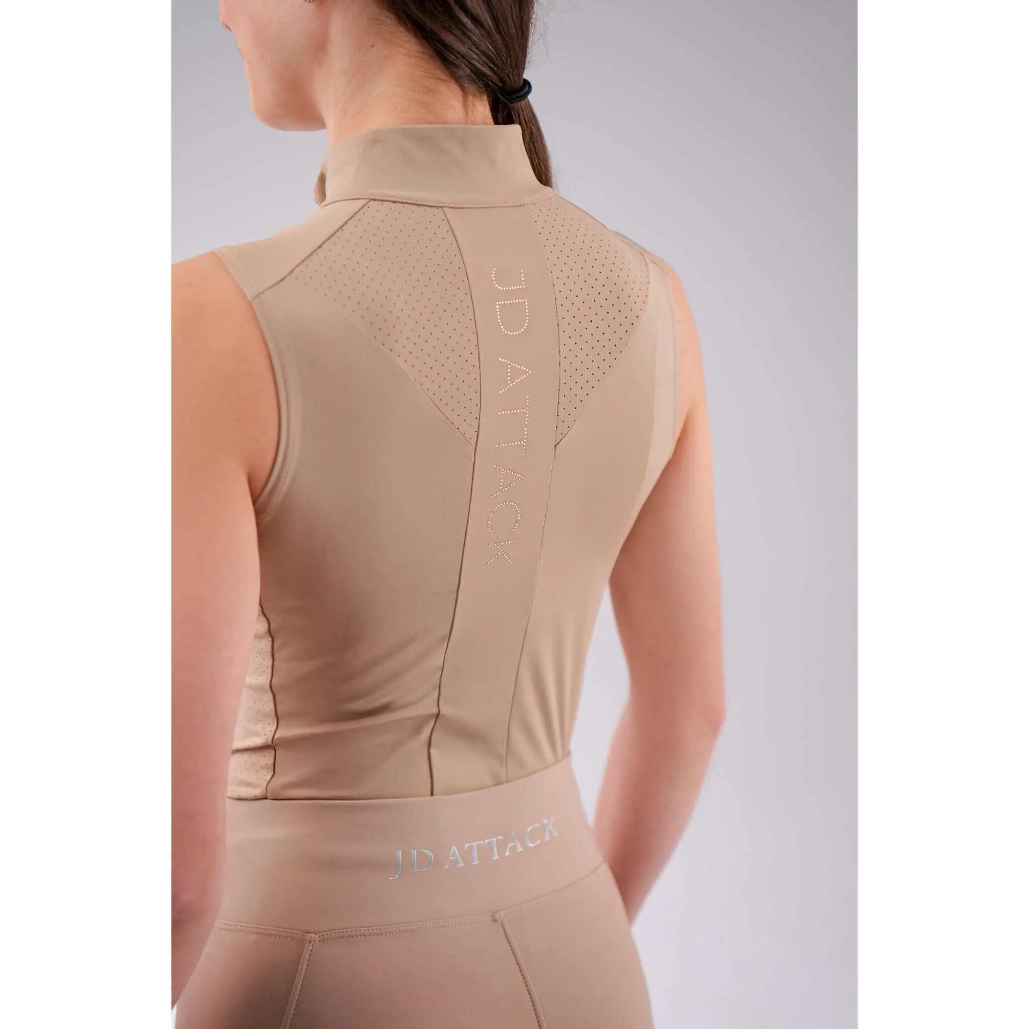 Maillot équitation sans manches technique femme JD Attack Stella 4/4