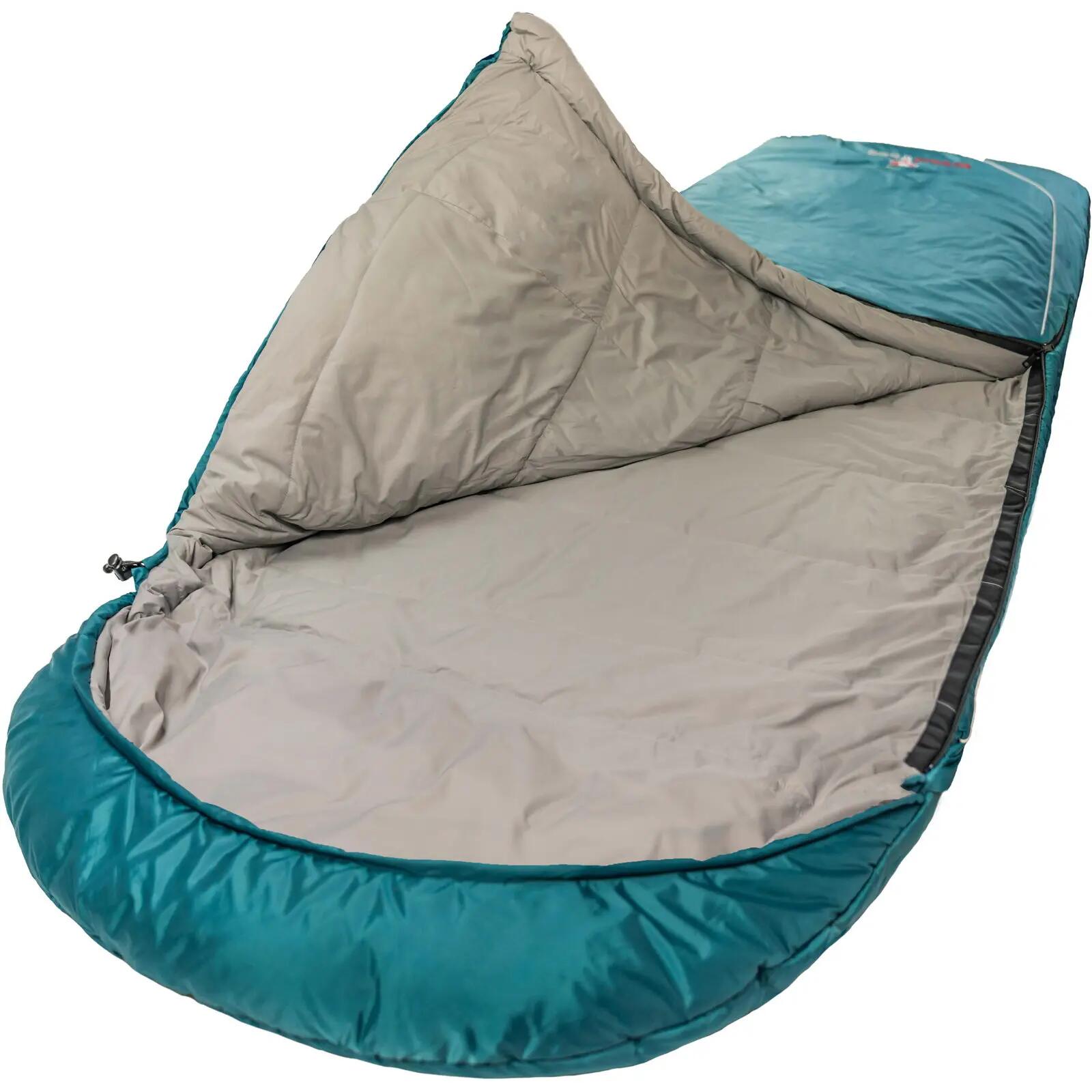Deckenschlafsack Wolle Camp Comfort dark petrol 4/7