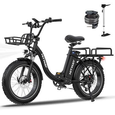 Elektrische fiets cargo 20x4.0, 48v 27ah, 160km, koppelsensor, bk6s plus