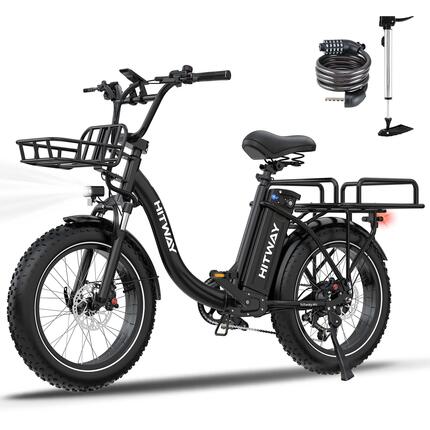 elektrische fiets cargo 20x4.0, 48V 27Ah, 160km, koppelsensor, BK6S PLUS
