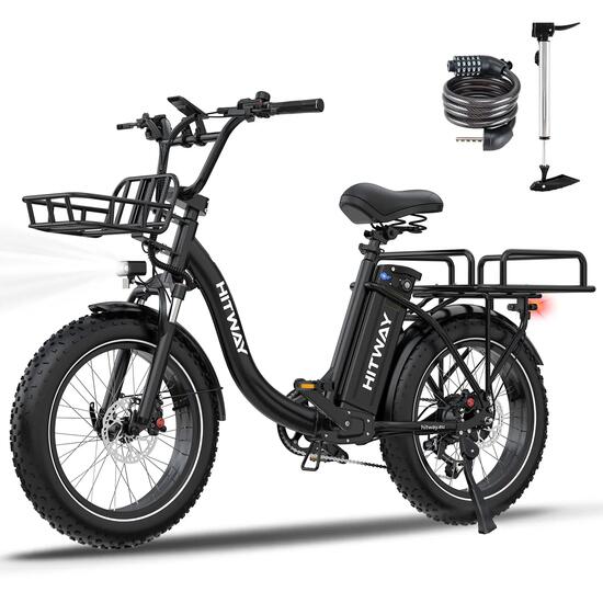 elektrische fiets cargo 20x4.0, 48V 27Ah, 160km, koppelsensor, BK6S PLUS