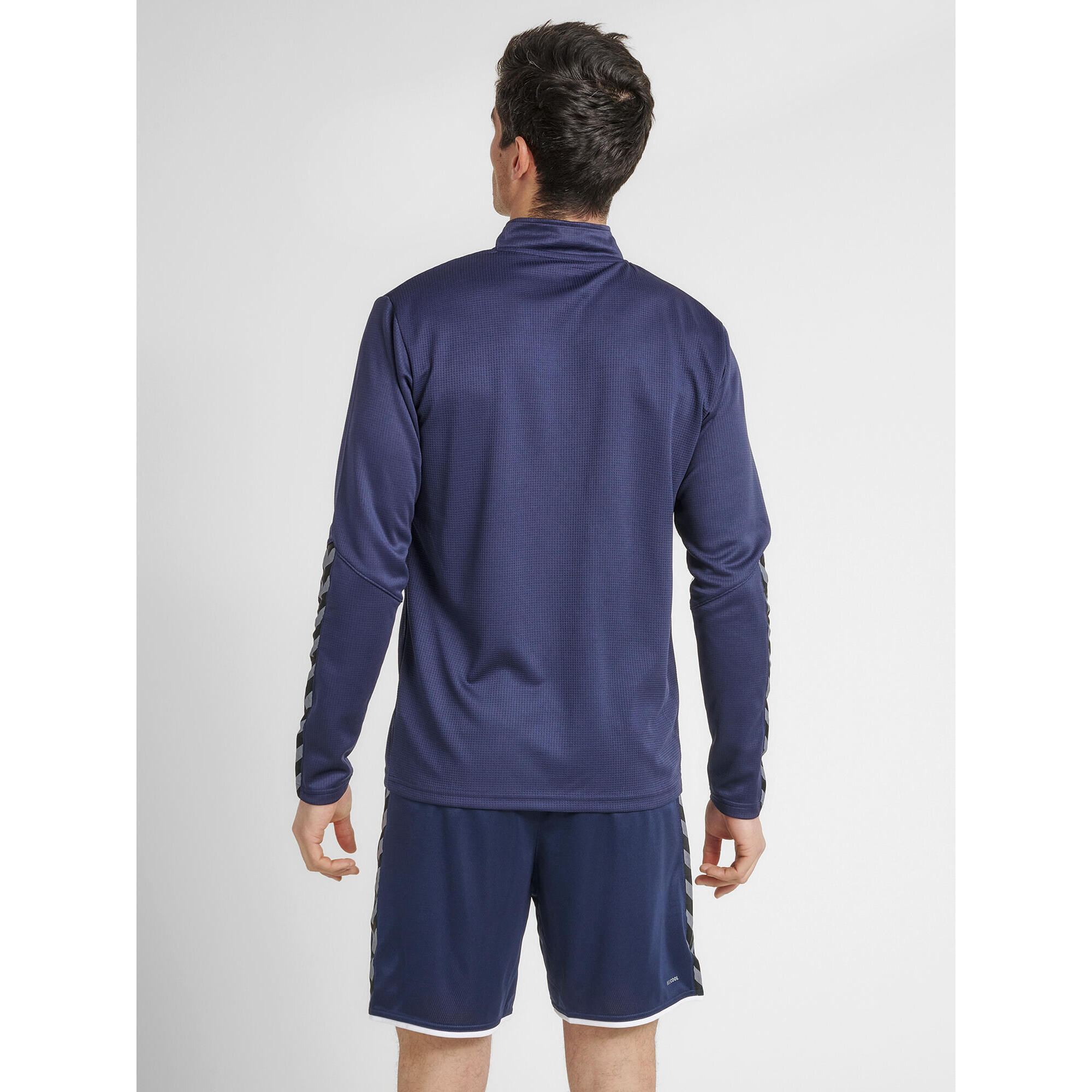 Zip Sudadera Hmlauthentic Multideporte Hombre Transpirable Diseño Ligero Hummel 3/7