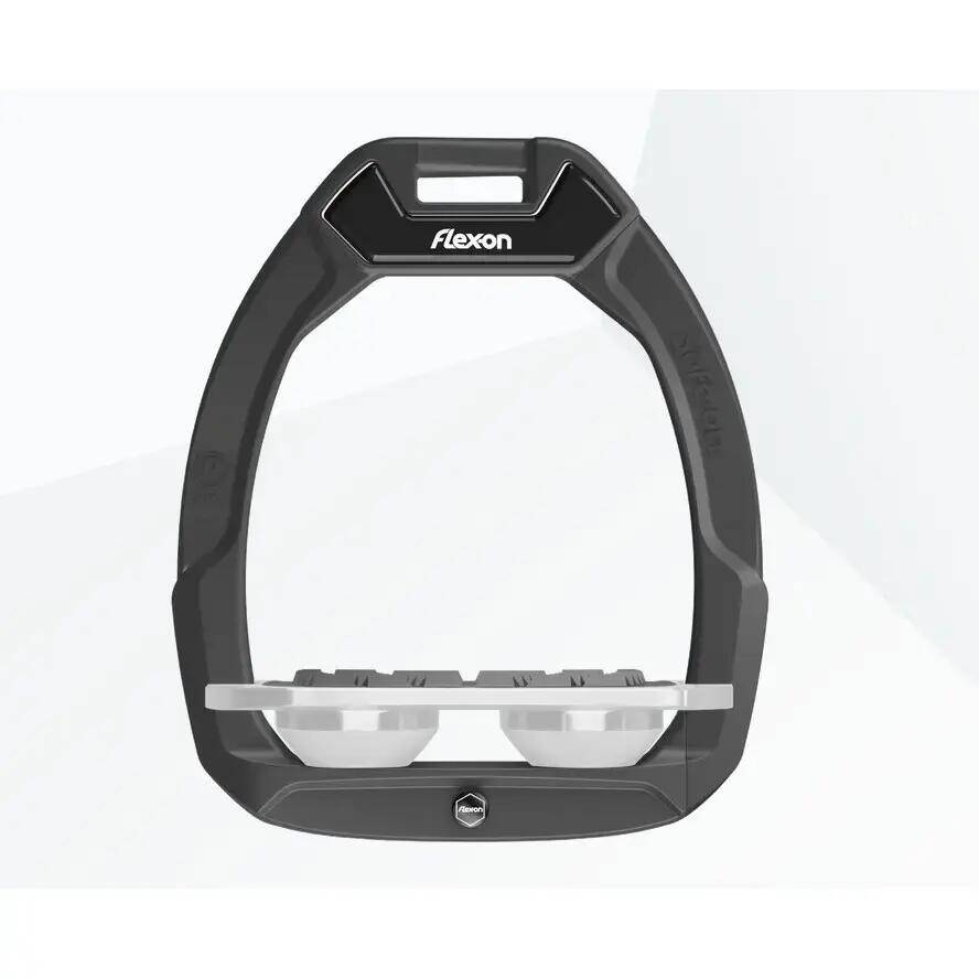 Sicherheitsreitsteigbügel flach Grip Anthrazit/Grau/Weiß Flex-On Safe-On 1/1