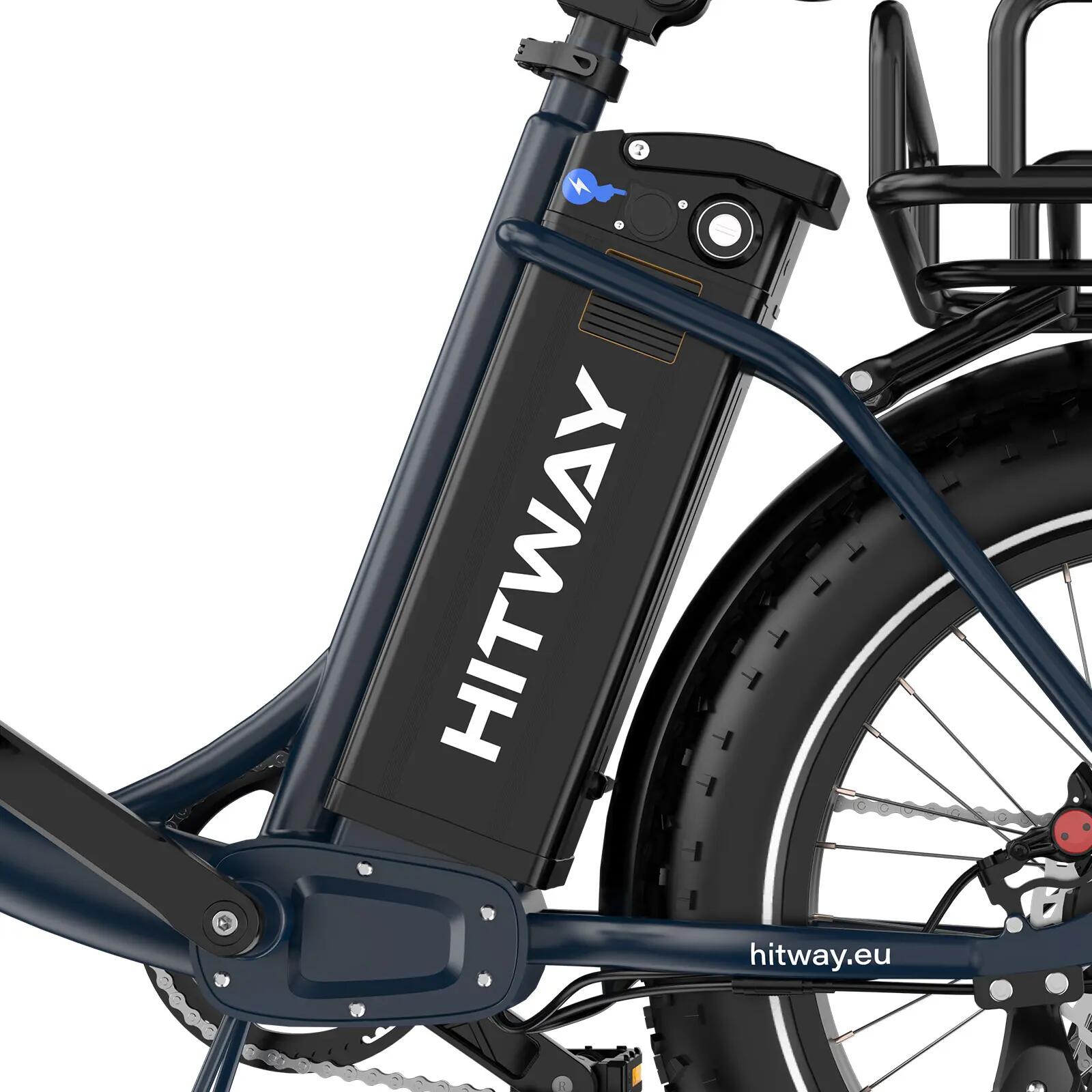 Bicicleta elétrica cargo BK6S PLUS New Version, motor 250W, bateria 1296Wh 7/7