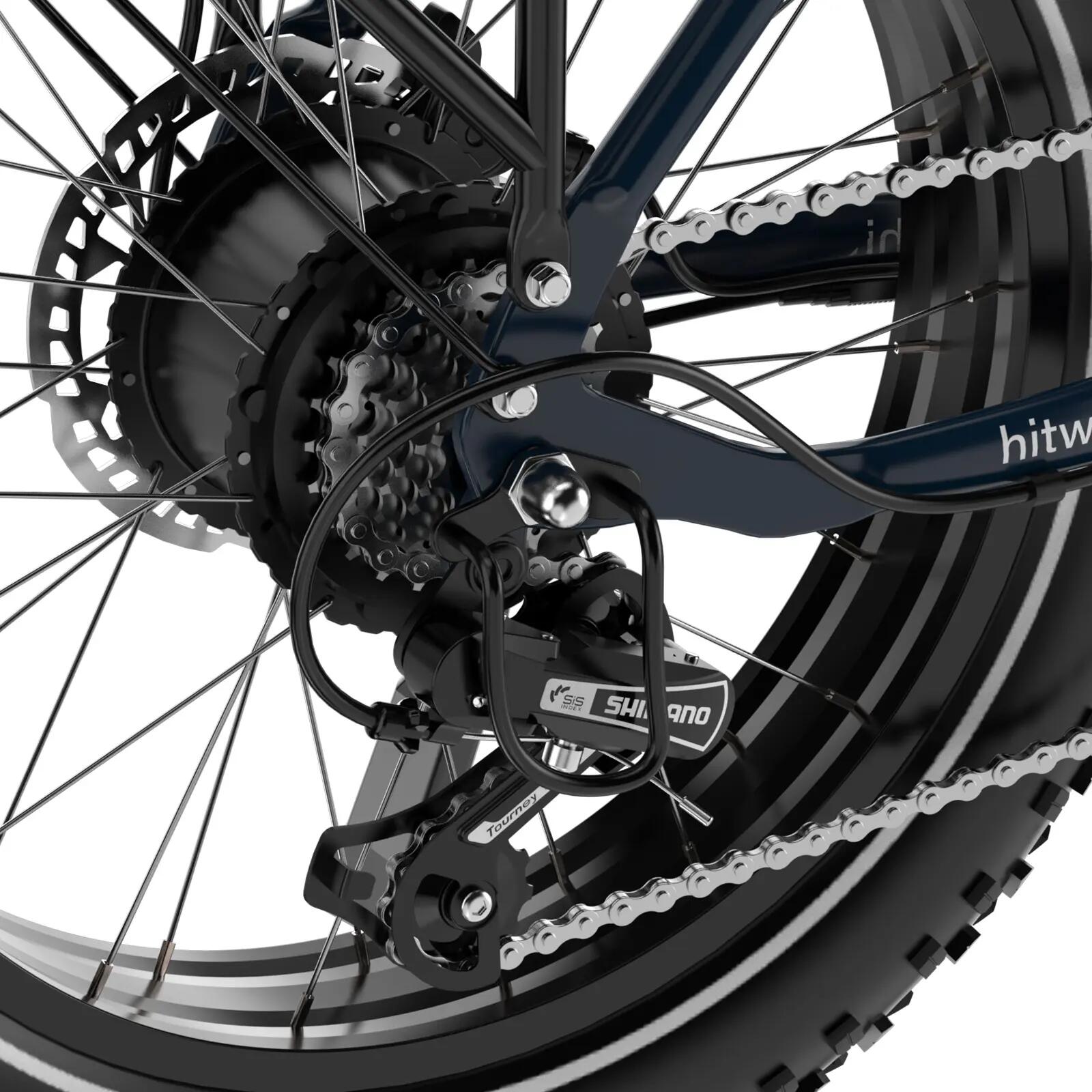Bicicleta elétrica cargo BK6S PLUS New Version, motor 250W, bateria 1296Wh 6/7