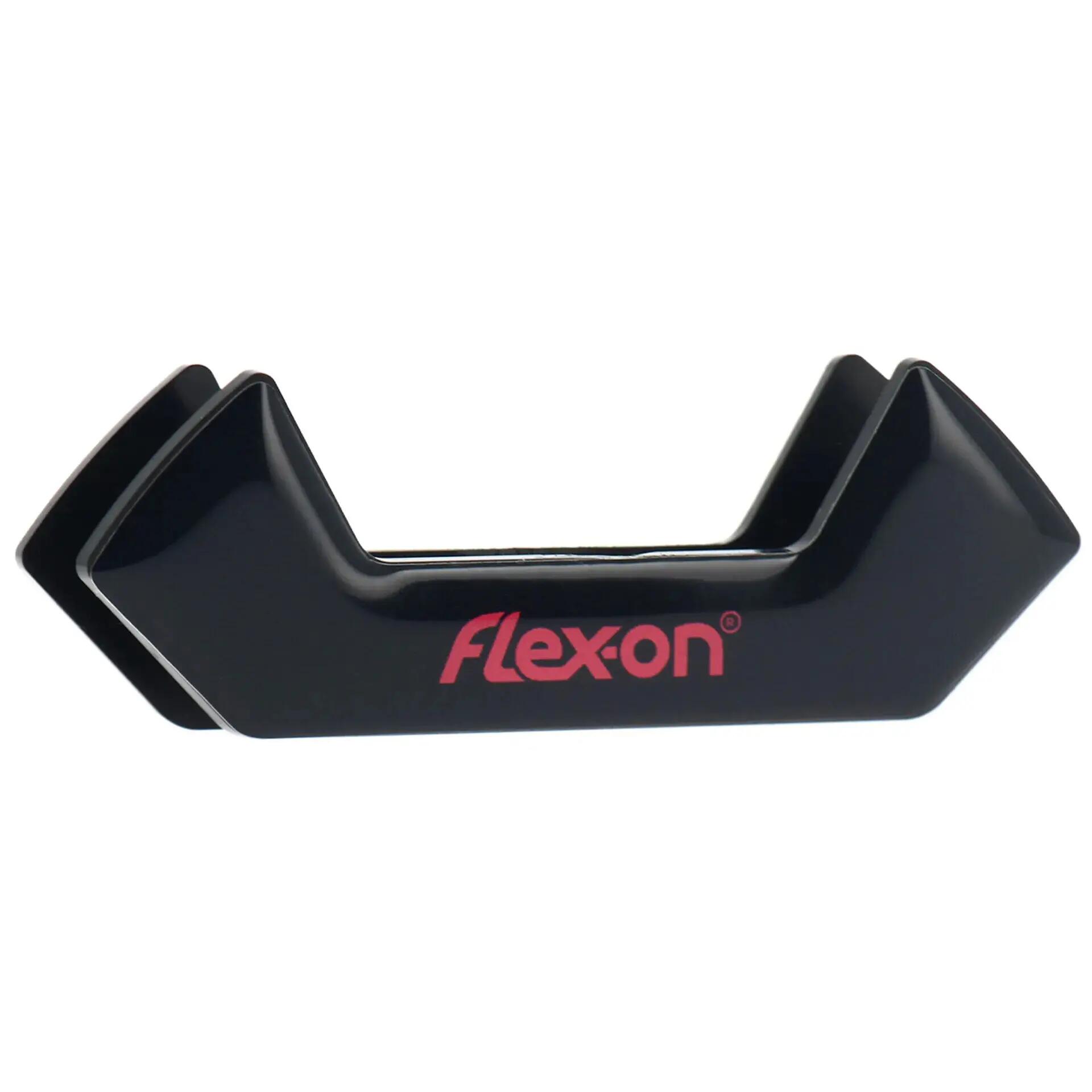 Aluminium Steigbügel Neigungswinkel Ultra-Grip Schwarz/Schwarz/Hellblau Flex-On 1/1