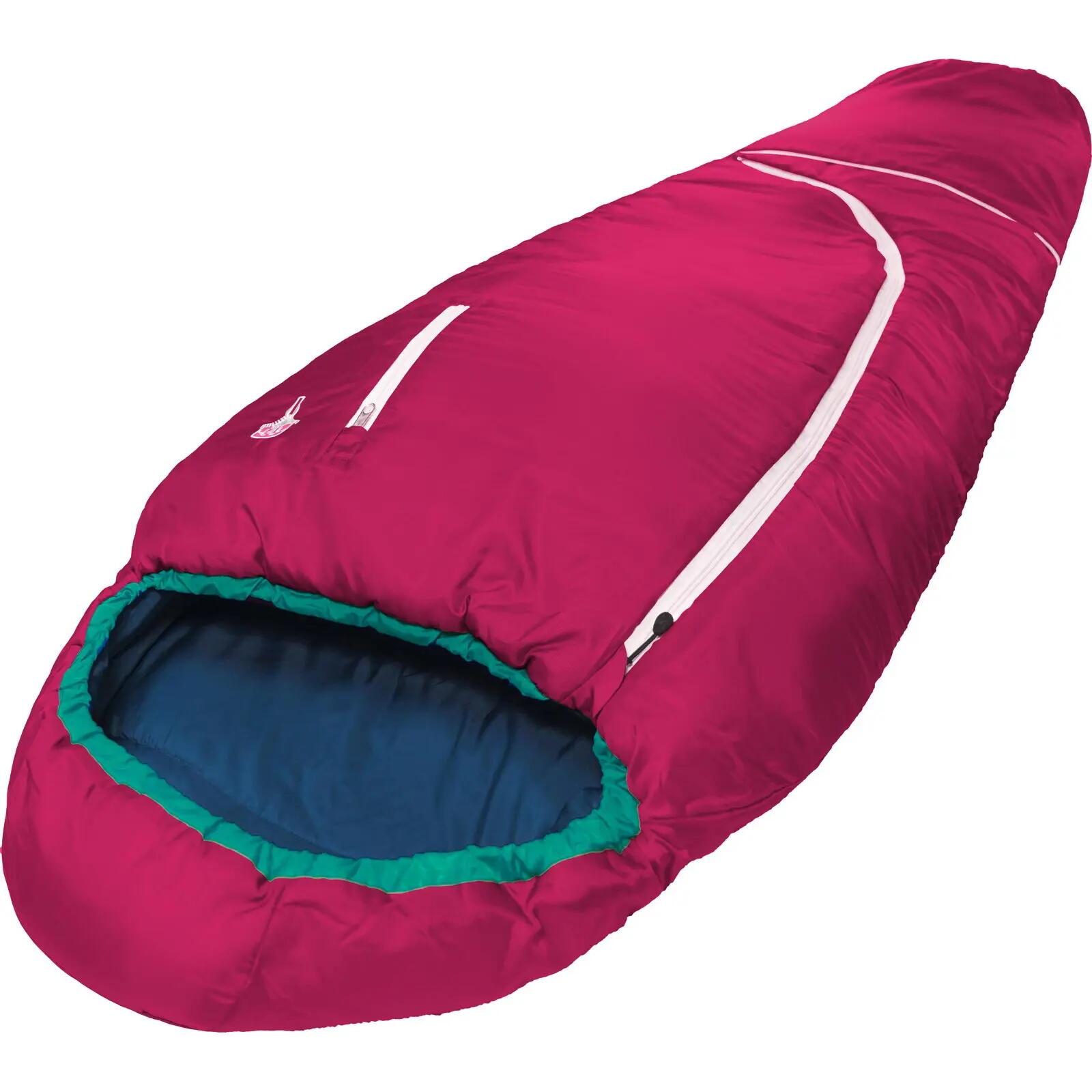 Wollschlafsack Wolle Kids World Traveller raspberry red 3/7