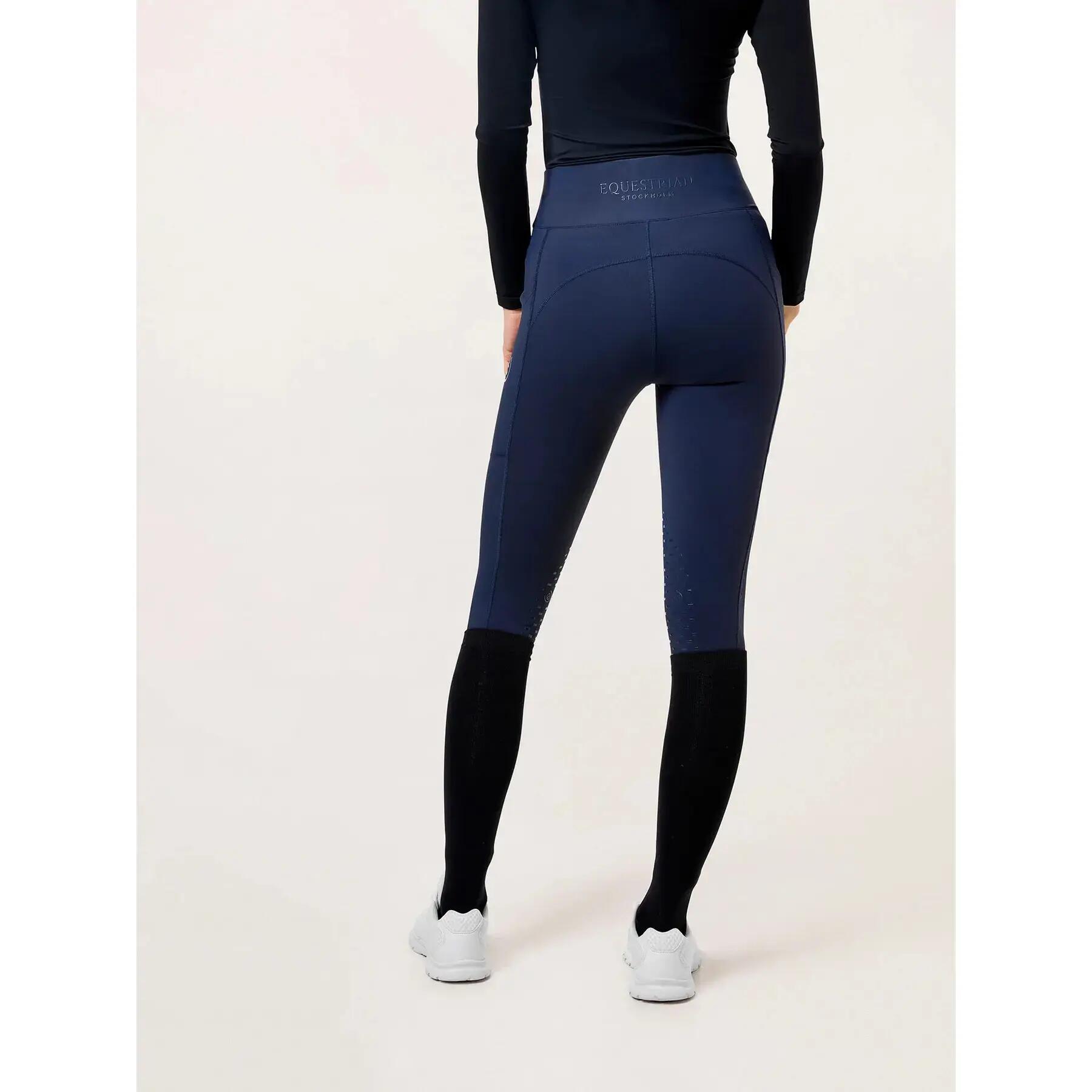 Damskie legginsy jeździeckie z pełną przyczepnością Equestrian Stockholm Dressag 3/4