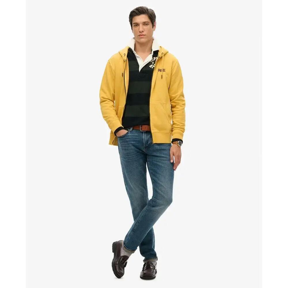 Geweven hoodie met rits en logo Superdry Essential 3/6