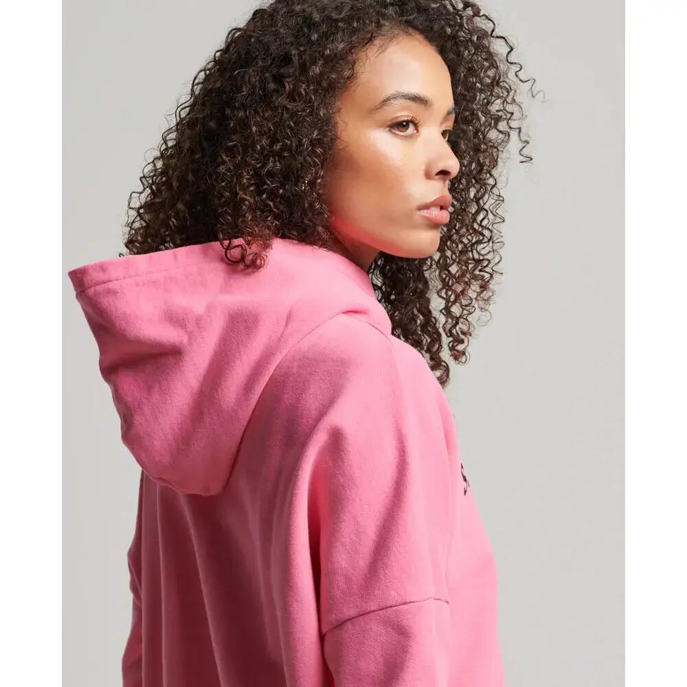 Felpa corta droit con cappuccio donna Superdry Core Sport 3/5