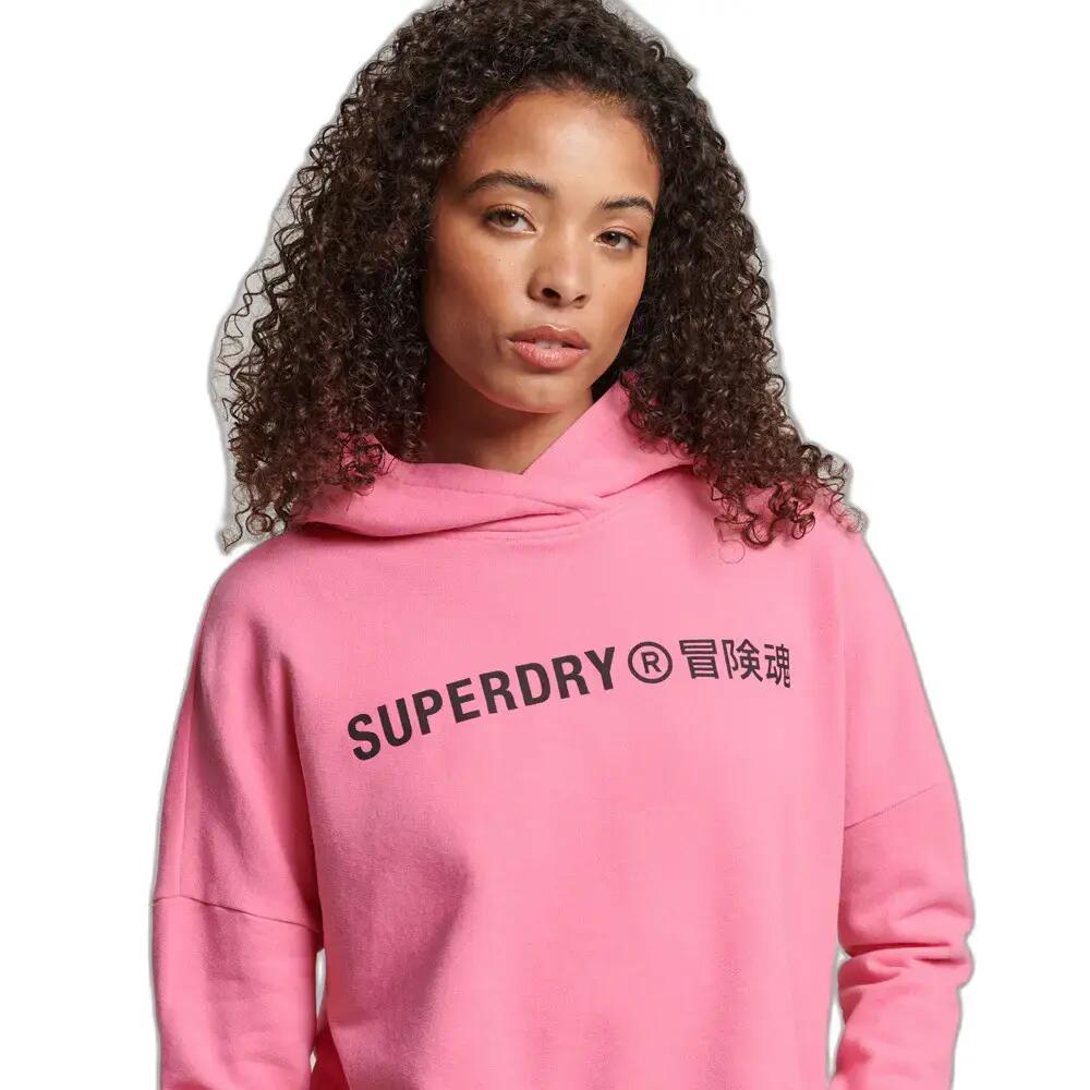Sweat à capuche court Core Sport Crop de SUPERDRY 2/5