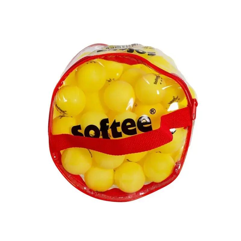Confezione da 100 palline da ping pong Softee - gialle 3/3