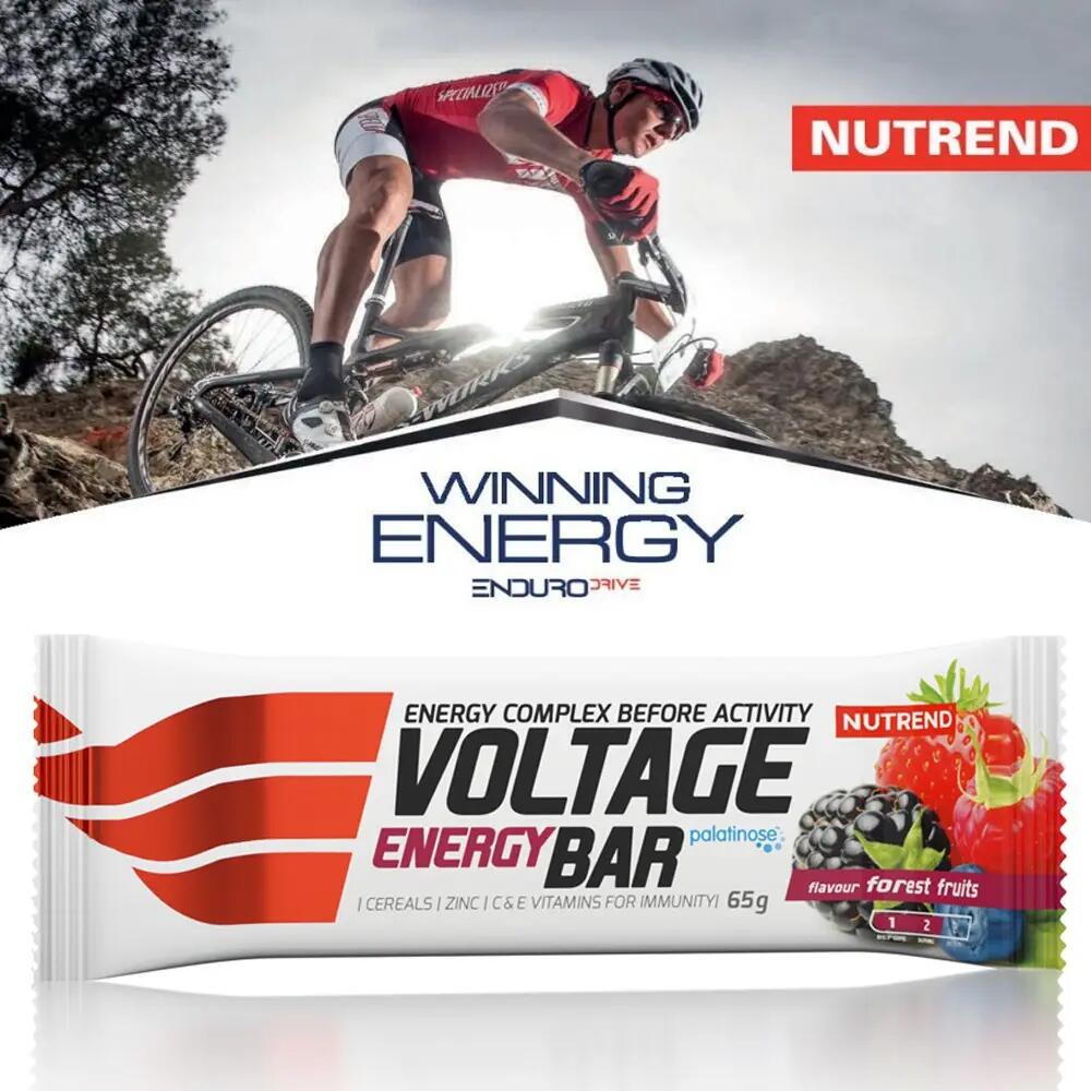 NUTREND Voltage Energy Bar with Caffieine Energiaszelet 65g Fekete csokoládé 3/3