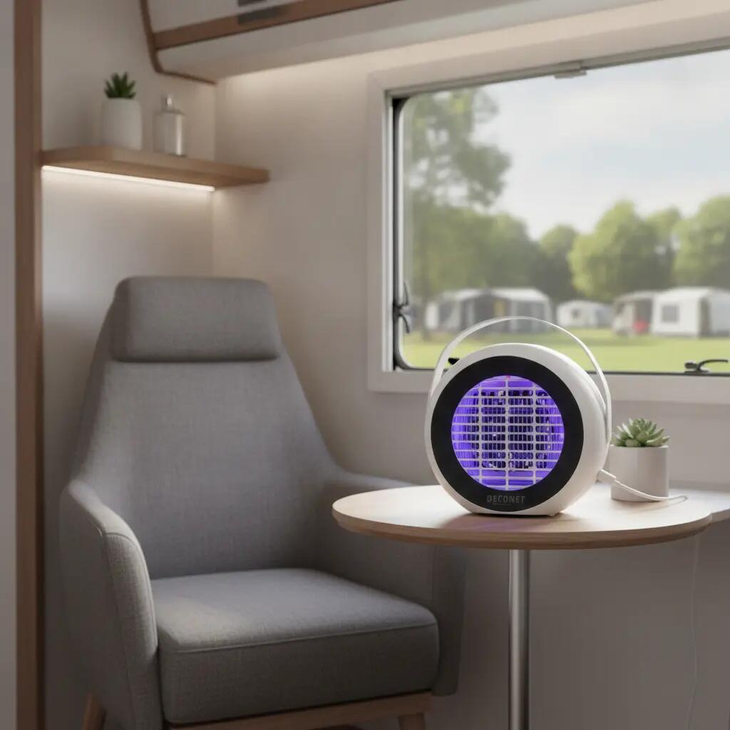 Lampada elettrica anti-insetti Deconet con ventilatore LED 1,5 Watt 4/7