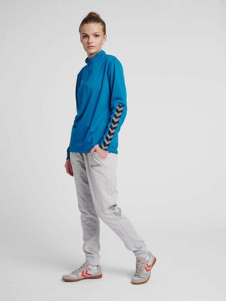 Bluza do piłki nożnej damska Hummel demi-zip hml AUTHENTIC