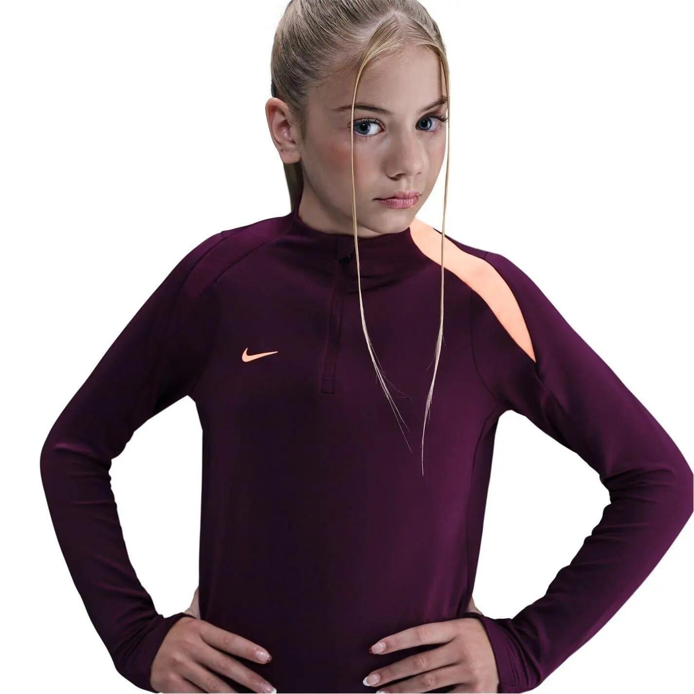 Nike Childrens/Kids Strike Swoosh Quarter Zip Drill Top