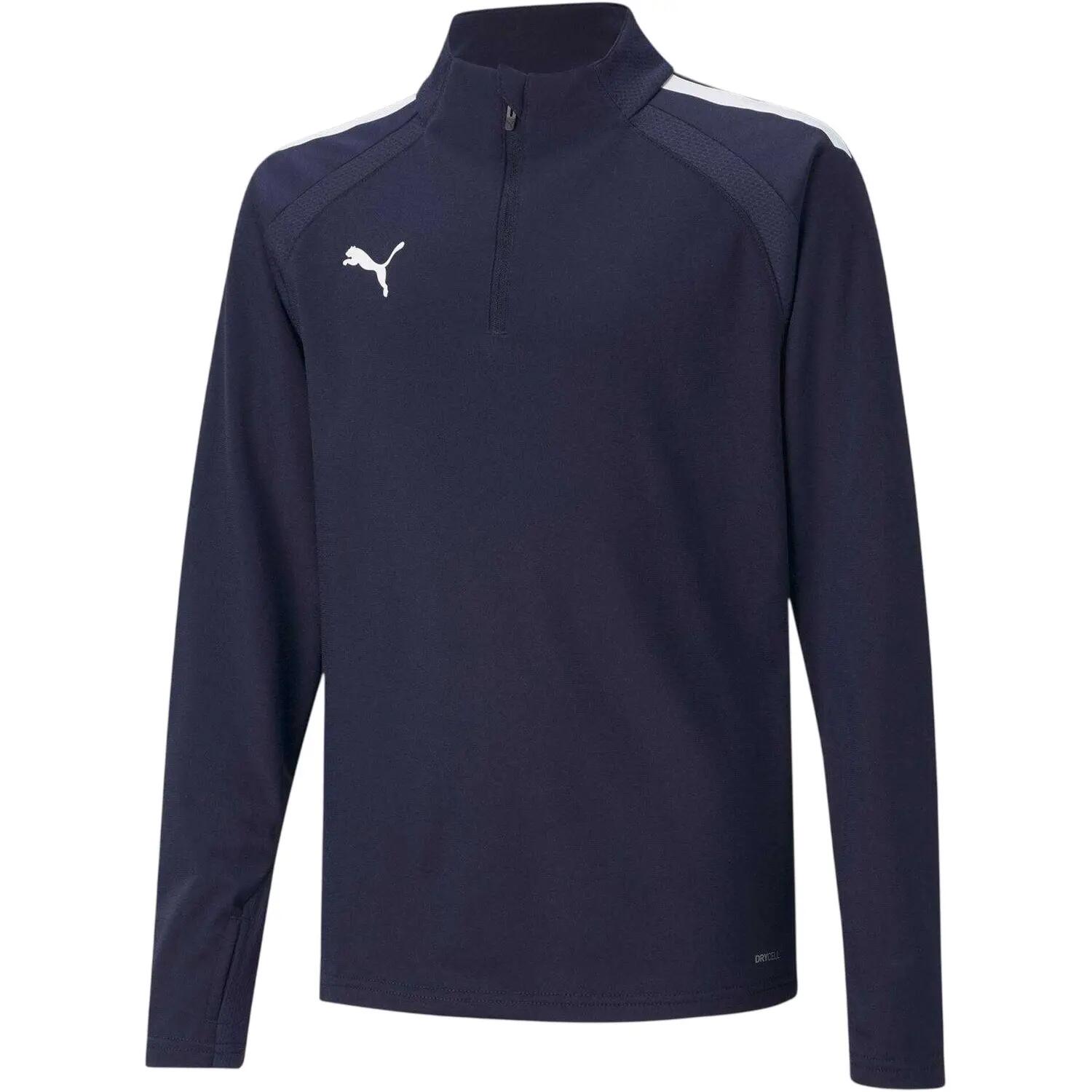 Puma Childrens/Kids TeamLIGA Quarter Zip Fleece Top