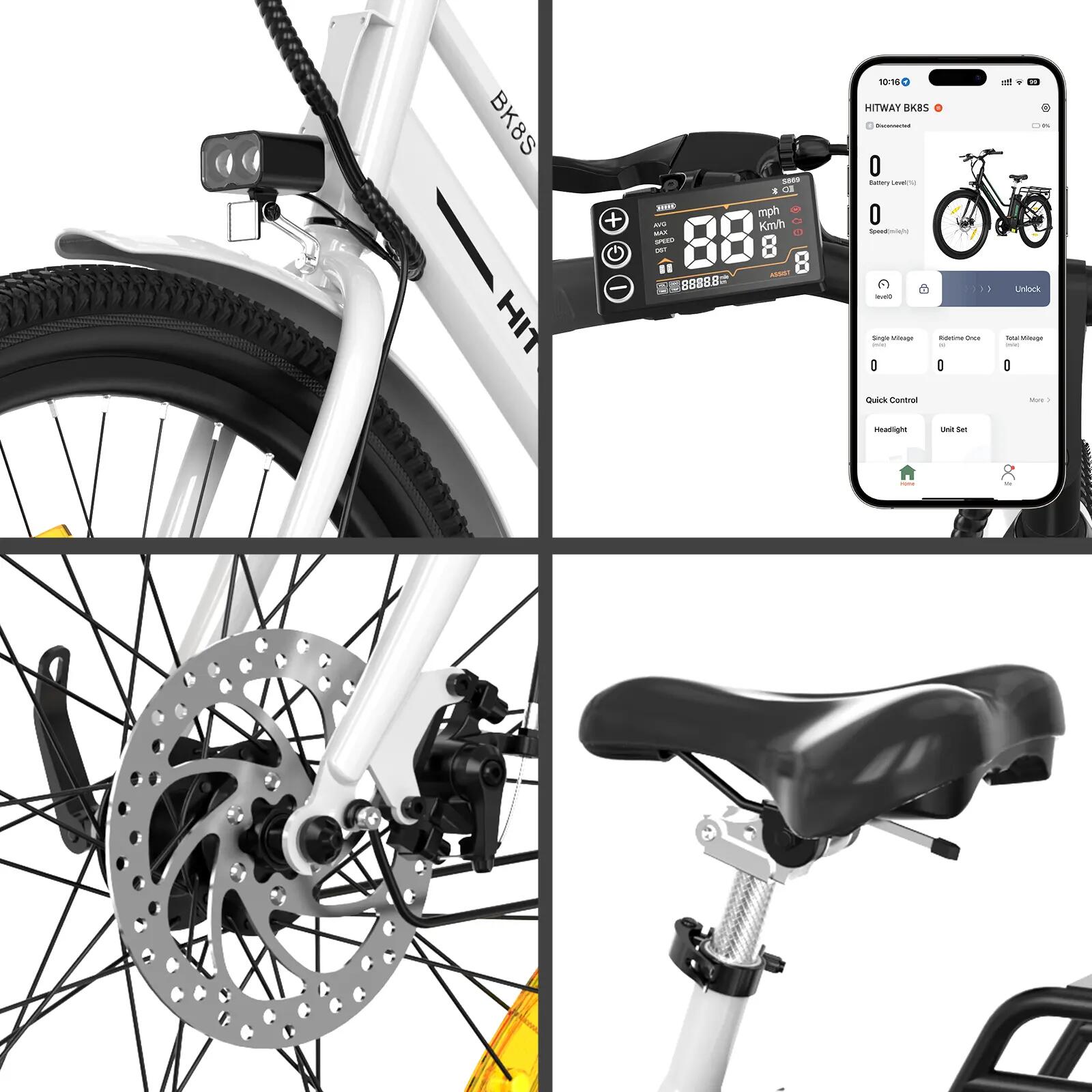 27,5" City-E-Bike Tiefeinsteiger 13Ah Akku abnehmbar BK8S APP 5/7