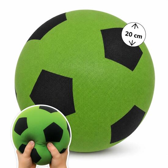 Ball en mousse alldoro - Design de football vert