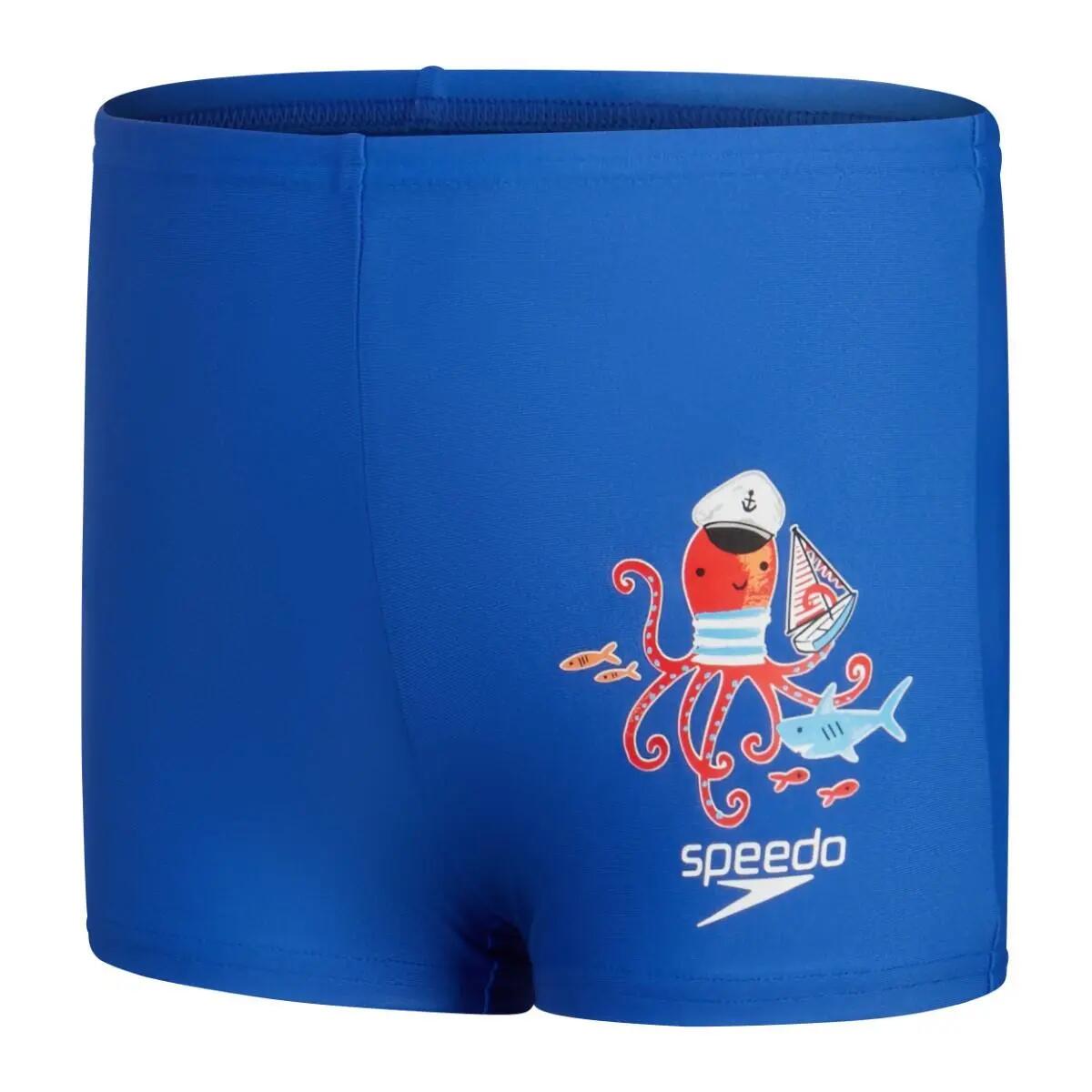 Short de bain Speedo Boys Placement Aquashort - Bleu cobalt/Blanc - 24-36 mois 2/6