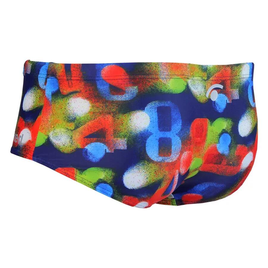Maillot Jaked Hotspot Garçon - Bleu/Vert Électrique - UK 26 2/4