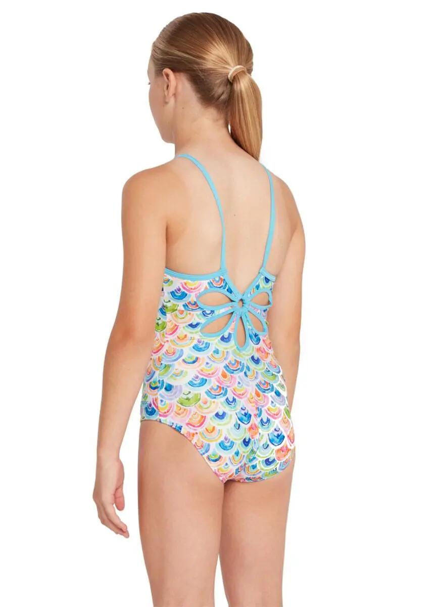 Zoggs Maillot de bain fleuri Yaroomba Sea Scale pour fille 3/6