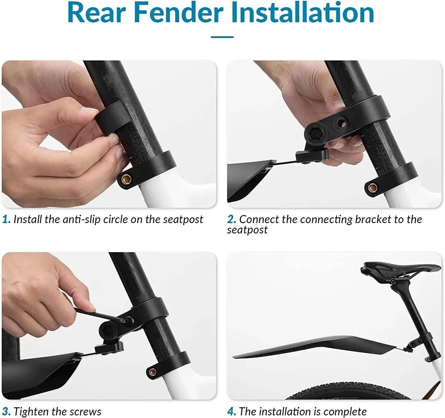 Fahrrad-Schutzblech Set 22-24 Zoll – wasserdicht & staubdicht für MTB 7/7