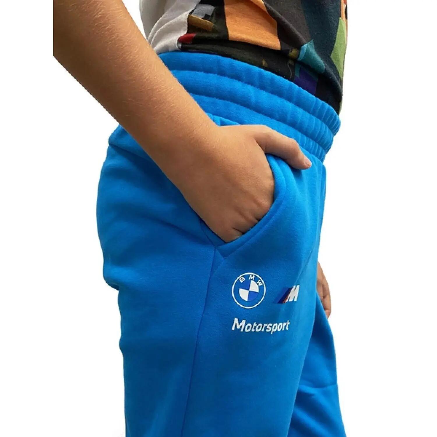 Pantaloni Da Jogging BMW Logo Bambini Puma Motorsport Blu 4/7