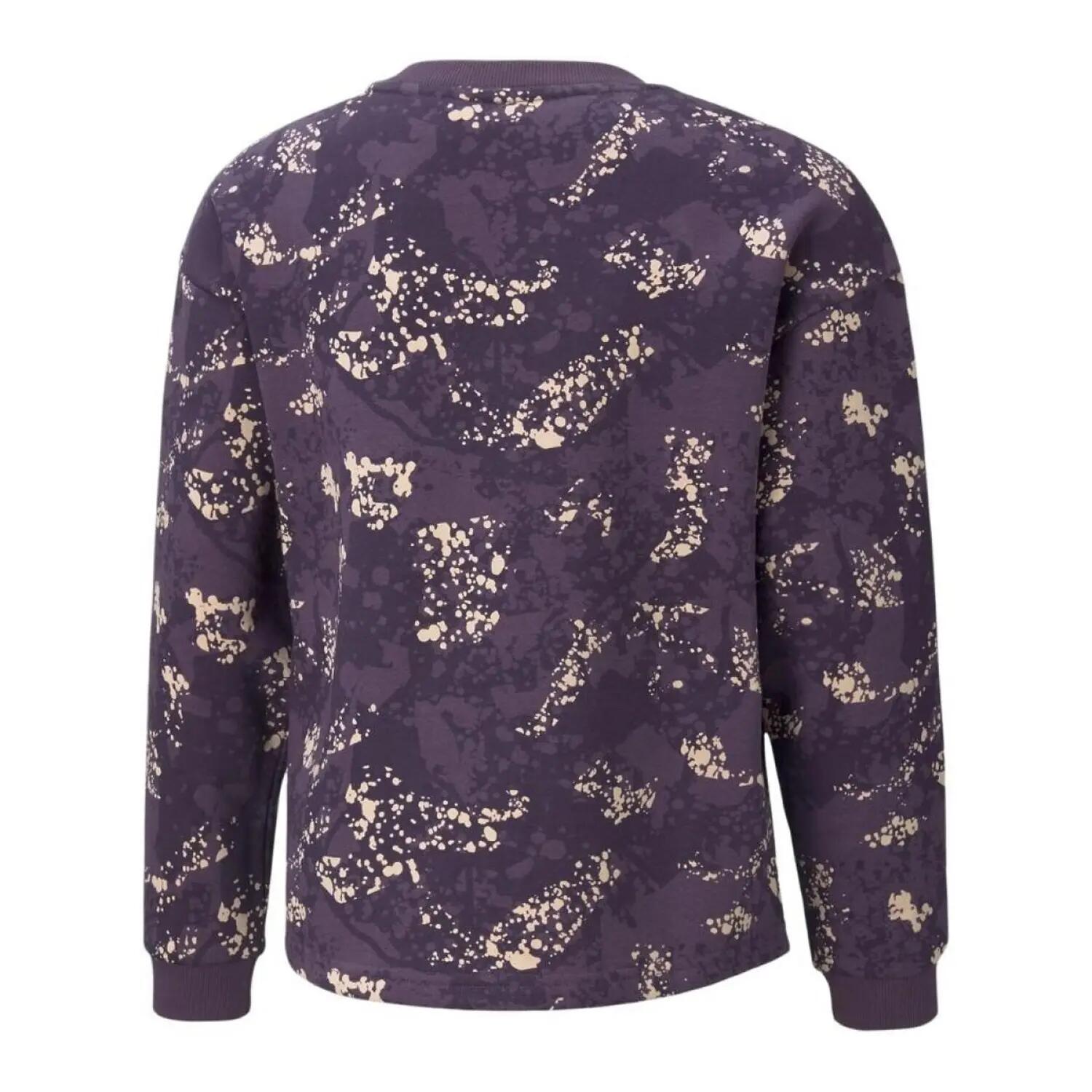 Sweat Style Imprimé Intégral ALPHA Enfant (Violet Clair) 2/2