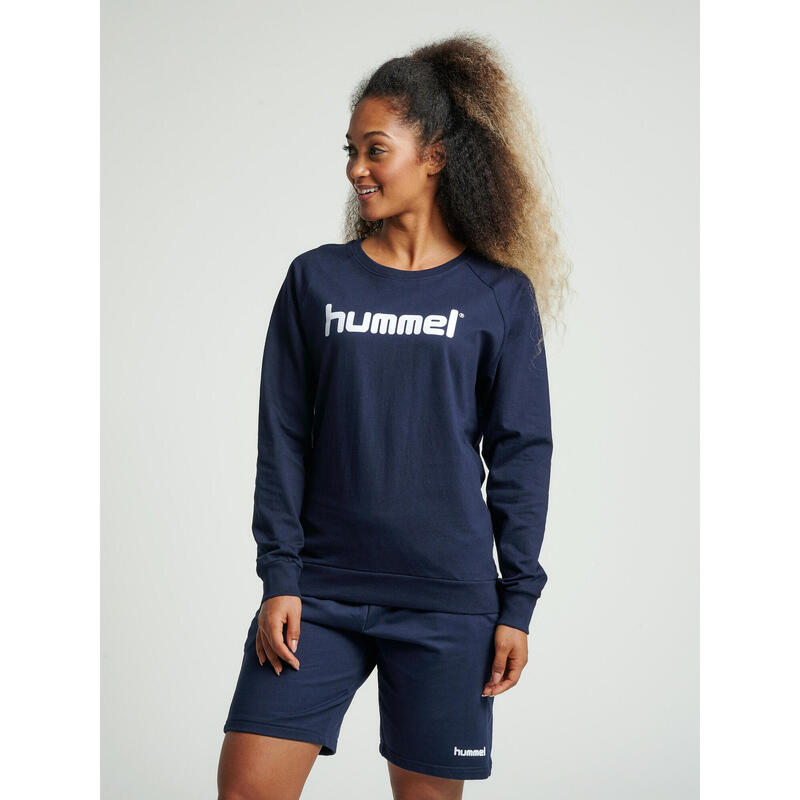 Bluza do piłki ręcznej damska Hummel Go Cotton Logo Sweatshirt Woman