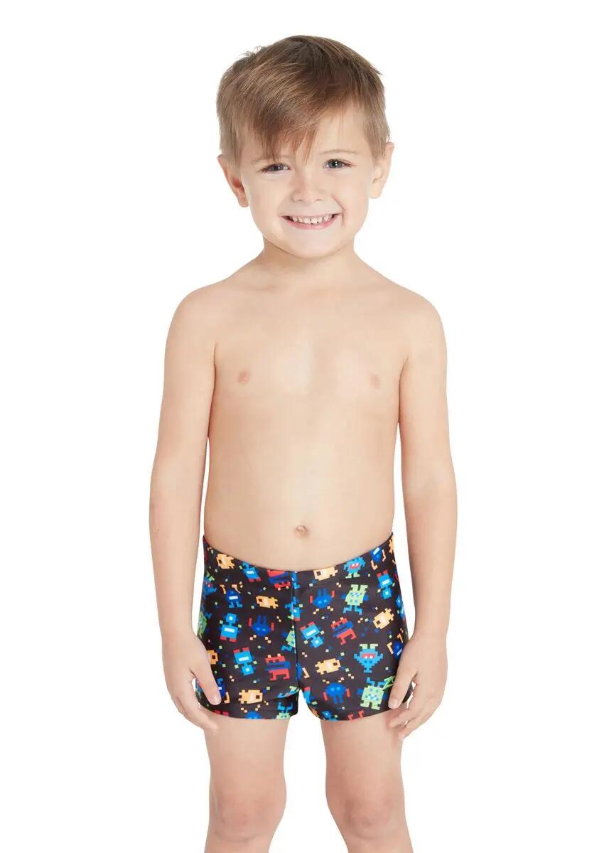 Zoggs Boys Pixel Monsters Hip Racer Badejammer Gr. 3 Jahre (20) 3/5