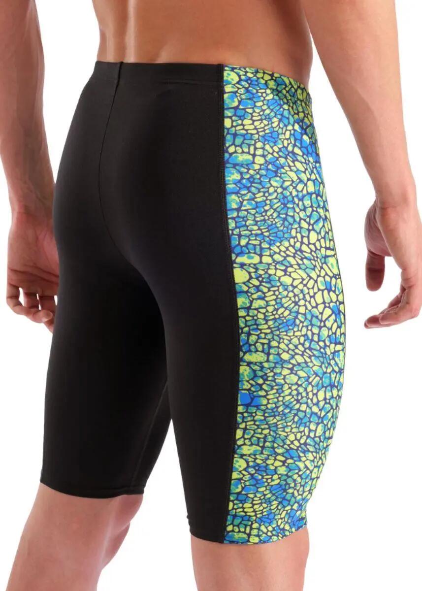 Jammers Arena Snakeskin para hombre - Negro/Verde eléctrico, 28 4/7