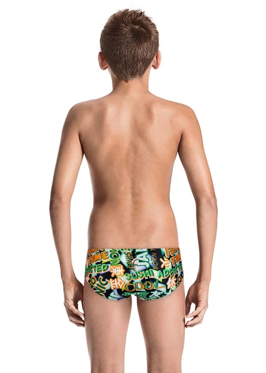 Slip Jaked Boy's Manga Nero Taglia UK 28 / EU 38 2/5