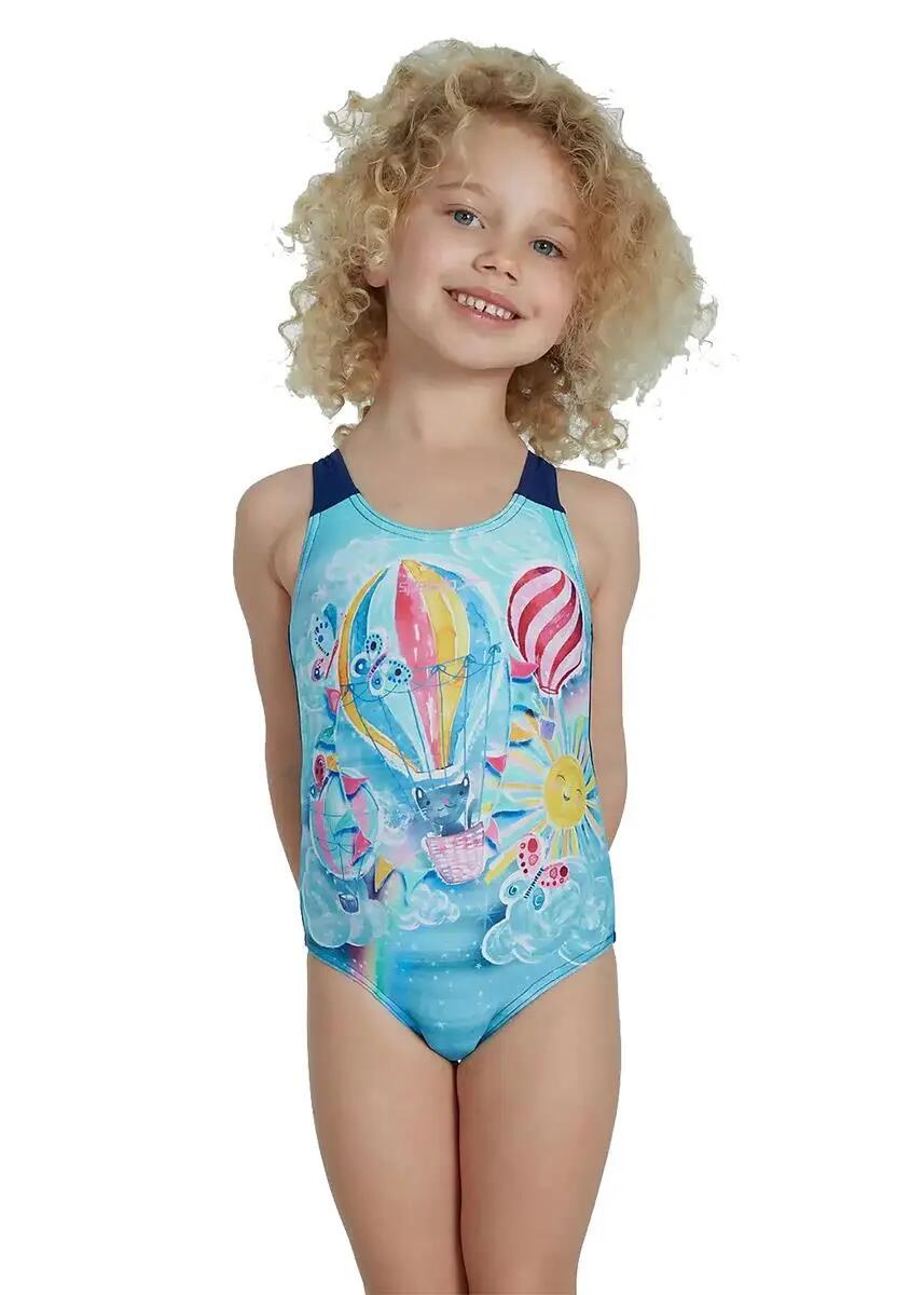 Speedo babymeisjes badpak digitale ballonprint 9-12 maanden 2/6