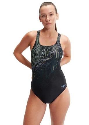 Maillot de bain Speedo Medalist imprimé numérique - Noir