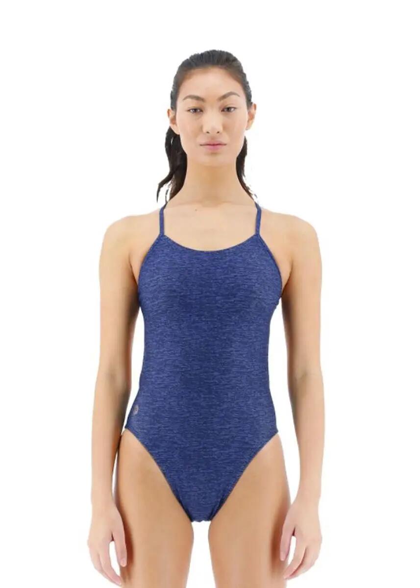 Costume TYR Lapped CutoutFit donna blu navy taglia 38 4/7