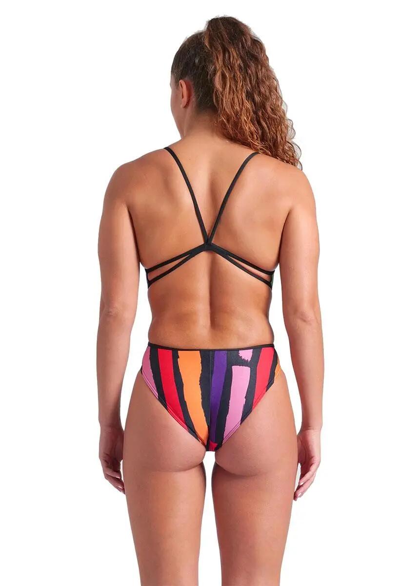 Maiô Arena Let it Beat Lace - Preto Multicolorido / Preto - Tamanho 28 2/6