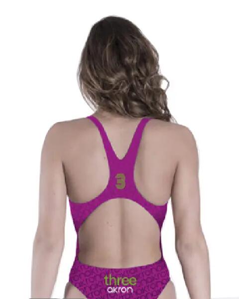Akron Traje de baño Adi Three - Morado/Verde 2/3