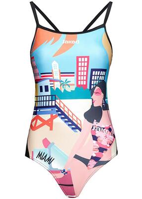 Costume intero Jaked Extreme Miami rosa - Taglia UK 30/EU 40