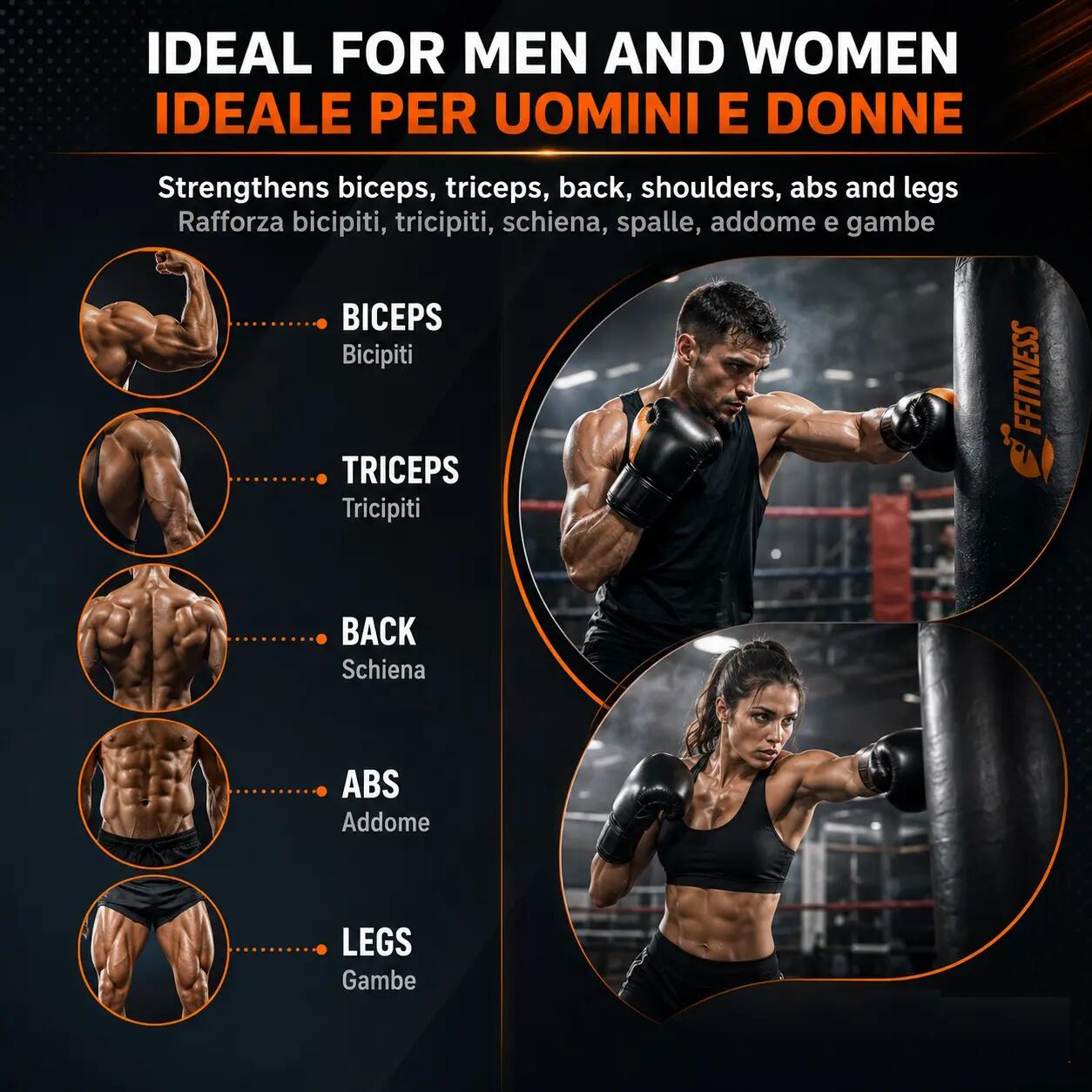 Boxsack Kick Bag  Sand Bag Boxen FF 6/6