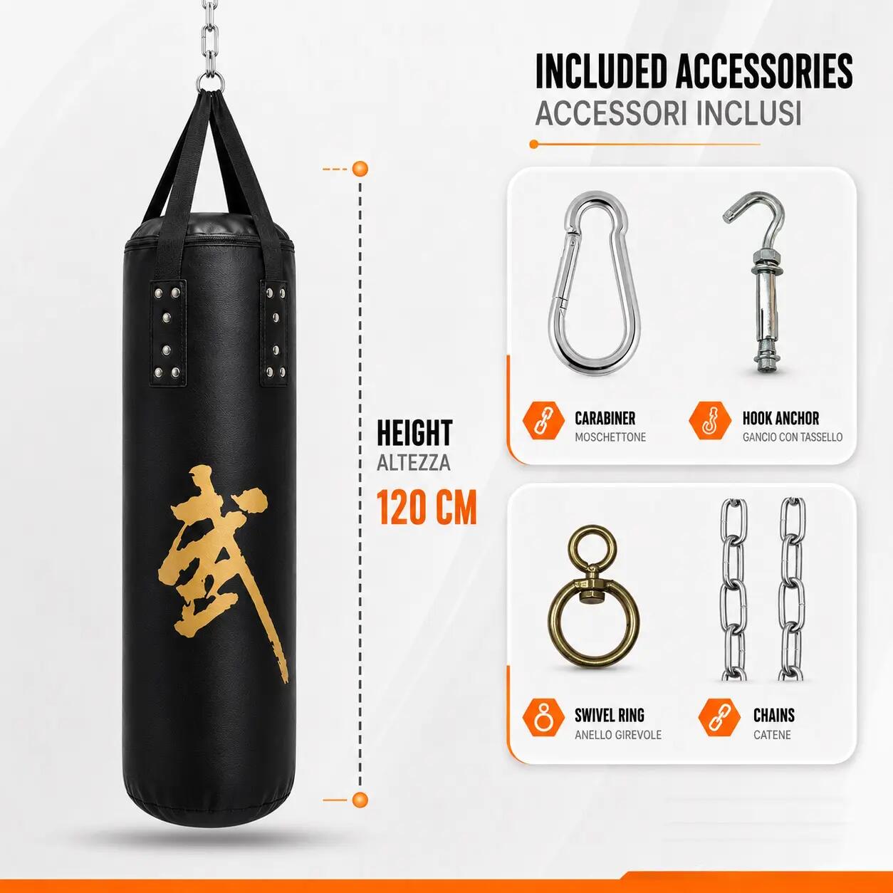 Boxsack Kick Bag  Sand Bag Boxen FF 4/6