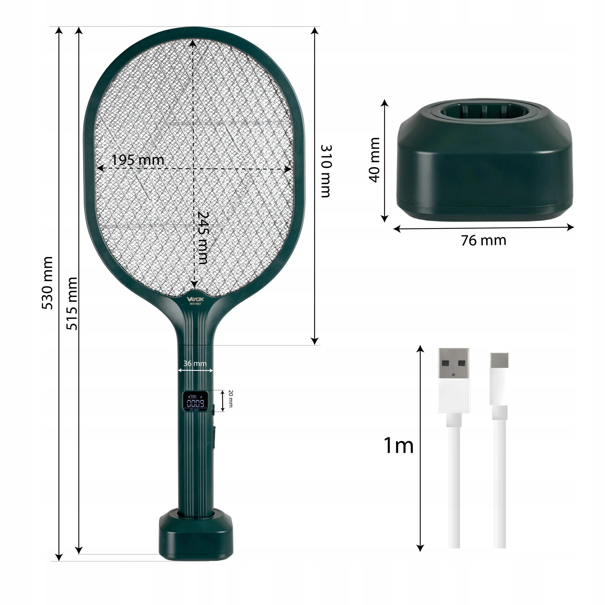 Elektrische insectenlamp VAYOX IKV-957 UV met teller 14/15