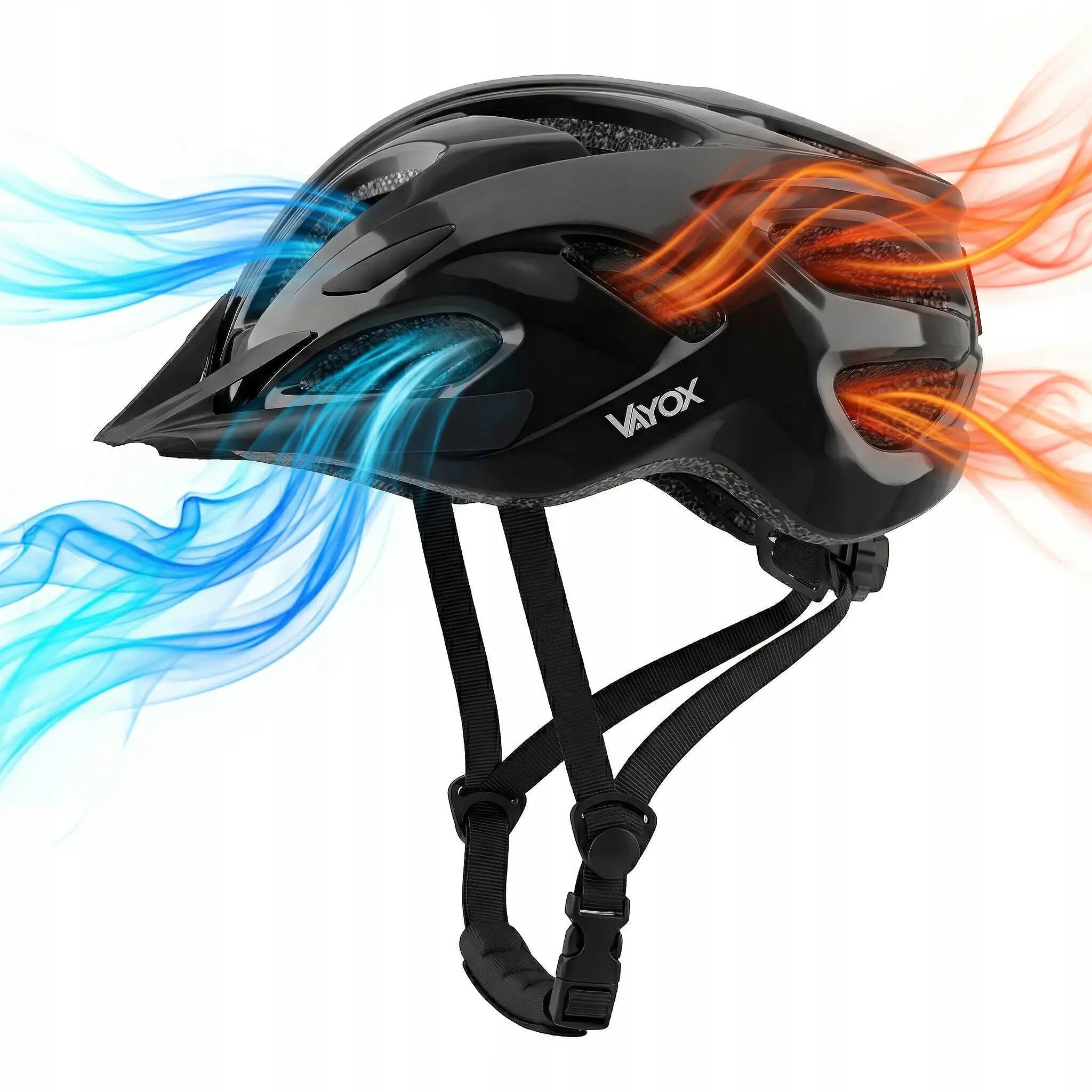 Vayox Speed VA0425 fietshelm met LED-lampje en vizier 9/15
