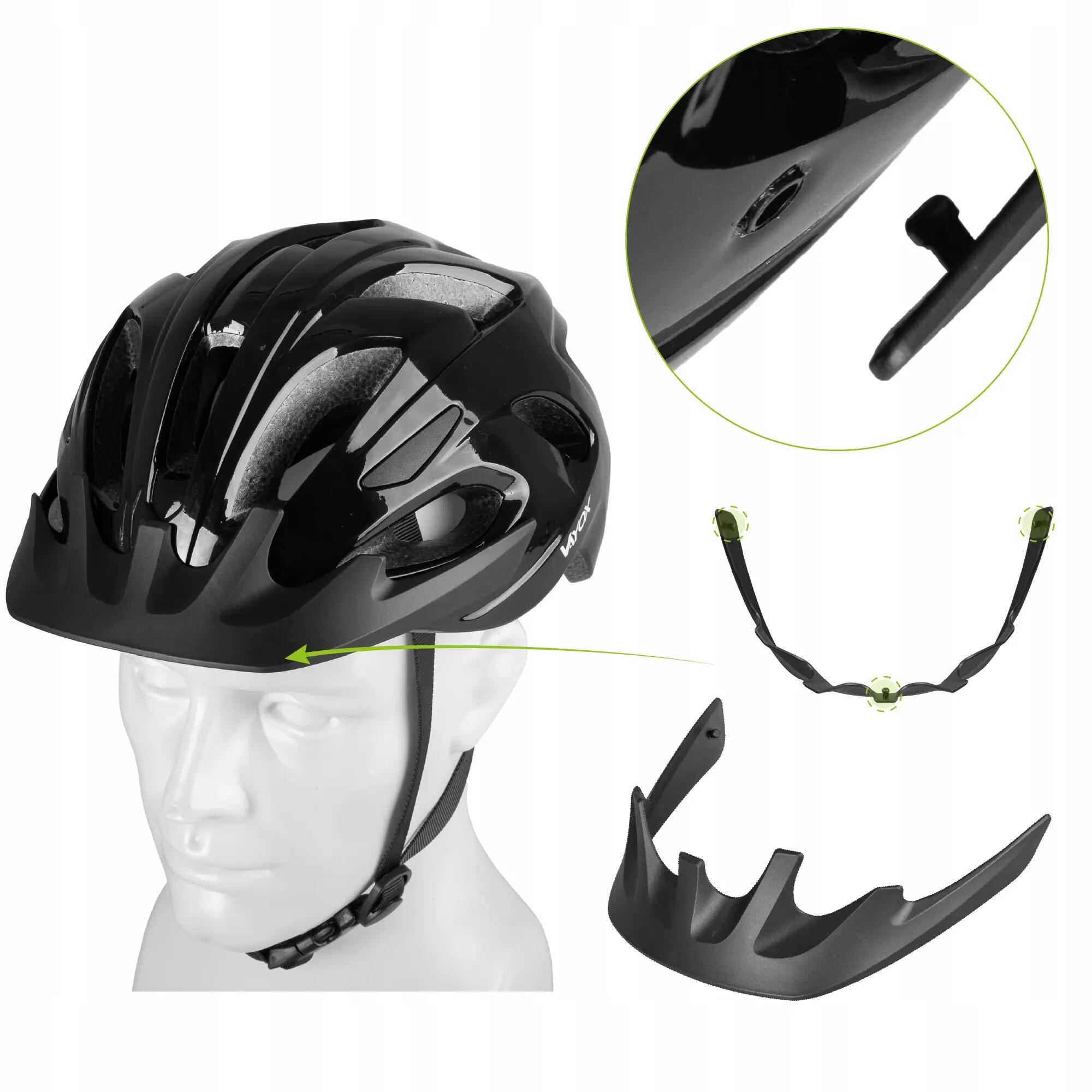 Vayox Speed VA0425 fietshelm met LED-lampje en vizier 7/15