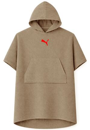 Puma Unisex Badeponcho Poncho mit Kapuze Strand Sauna 660009